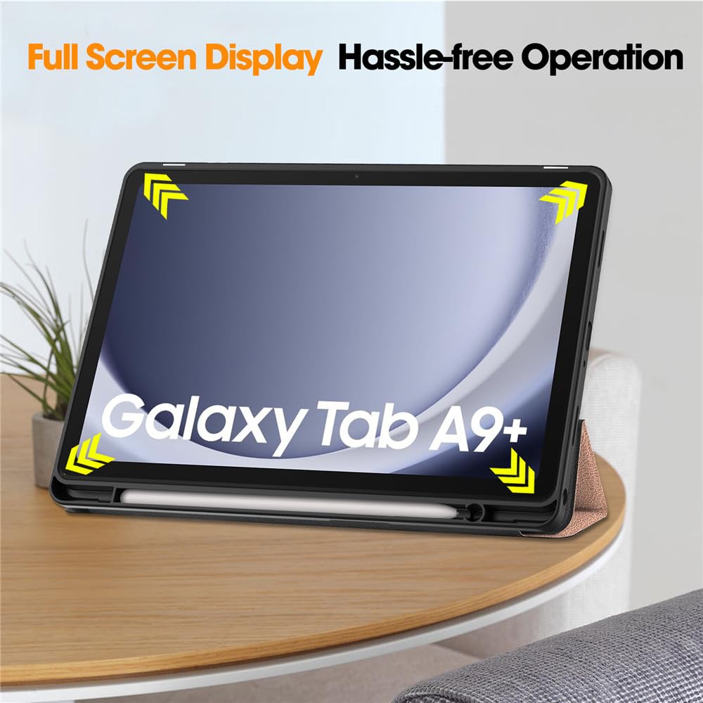 Galaxy Tab A9+ 本体 ケース 充電ケーブル付き Galaxy Tab A9+ 用 ケース カバー 保護ケース 全面保護 A9 Plus